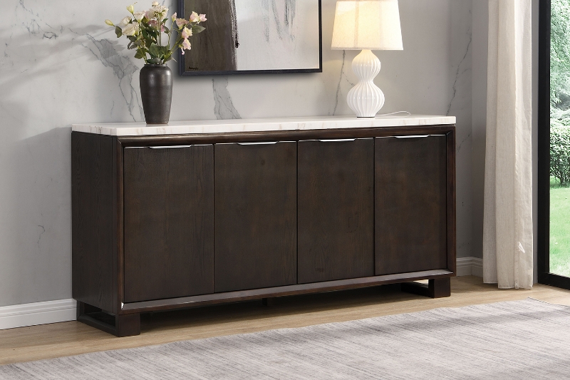 Picture of EDWYN 4-Door Buffet with Marble Top 