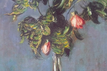 Picture of 367-011 Hand-Finished Canvas Decorative Wall Art (31.5"×47") - Flowers in a Vase (1882) by Claude Monet