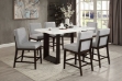 Picture of EDWYN 7PC 68" Marble Top Counter Height Table Set