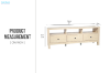 Picture of YORU 59" 3-Drawer TV Unit