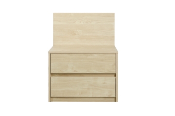 Picture of YUKI 2-Drawer Nightstand with Back Panel