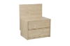 Picture of YUKI 2-Drawer Bedside Table with Back Panel