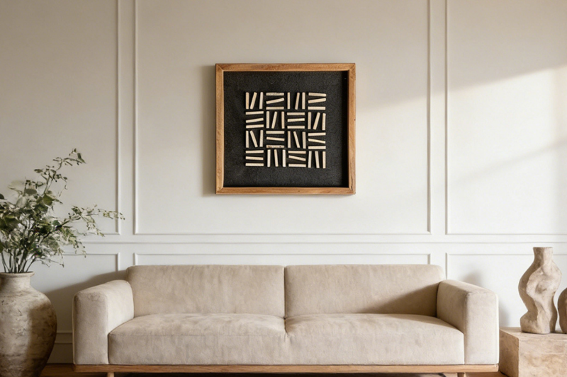 Picture of DD8103 Solid Reclaimed Wood Wall Art (15.7" x 15.7")