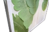 Picture of 368-002 Semi Hand Oil Painting Canvas Wall Art with Aluminum Alloy Frame (31.5"×63") -  Green Leaves