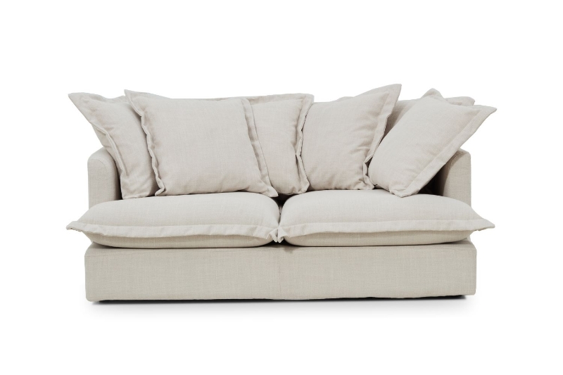 Picture of [FLOOR MODEL CLEARANCE] SPENCER 2 Seater  Feather-Filled Fabric Sofa