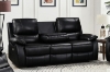 Picture of [FLOOR MODEL CLEARANCE] KEATON Armchair Leather Power Reclining Sofa (Black) 