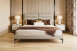 Picture of TERRA Air Leather Bed Frame with Integrated Touch LED Light in Queen Size