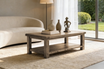 Picture of WESTMINSTER Solid Oak Coffee Table (Walnut)