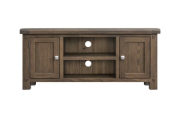 Picture of WESTMINSTER 47" Solid Oak 2-Door TV Stand (Walnut)