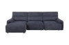 Picture of LUNOX Power Recliner Sectional Sofa/Sofa Bed with USB Type-C Ports (Dark Grey)