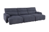 Picture of LUNOX Power Recliner Sectional Sofa/Sofa Bed with USB Type-C Ports (Dark Grey)
