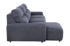 Picture of LUNOX Power Recliner Sectional Sofa/Sofa Bed with USB Type-C Ports (Dark Grey)