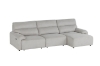 Picture of LUNOX Power Reclining Sectional Sofa/Slide out Sofa Bed with USB Type-C Ports (Light Grey) - Chaise Facing Right