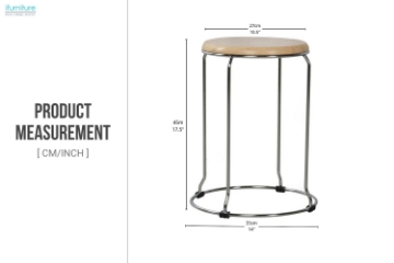 Picture of HOUSEHOLD Stackable Stool (Wood)