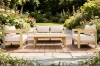 Picture of LUMORA 4PC Acacia Wood Outdoor Sofa Set with Thick Cushions