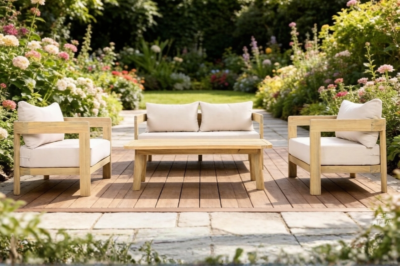 Picture of LUMORA 4PC Outdoor Sofa Set with Coffee Table