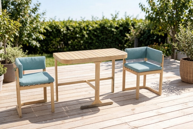 Picture of ORLIA 3PC Acacia Wood Outdoor Conversation Set