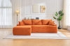 Picture of ASHFORD Fabric Sectional Compressed Sofa (Orange) 