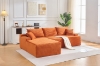 Picture of ASHFORD Fabric Sectional Compressed Sofa (Orange) 