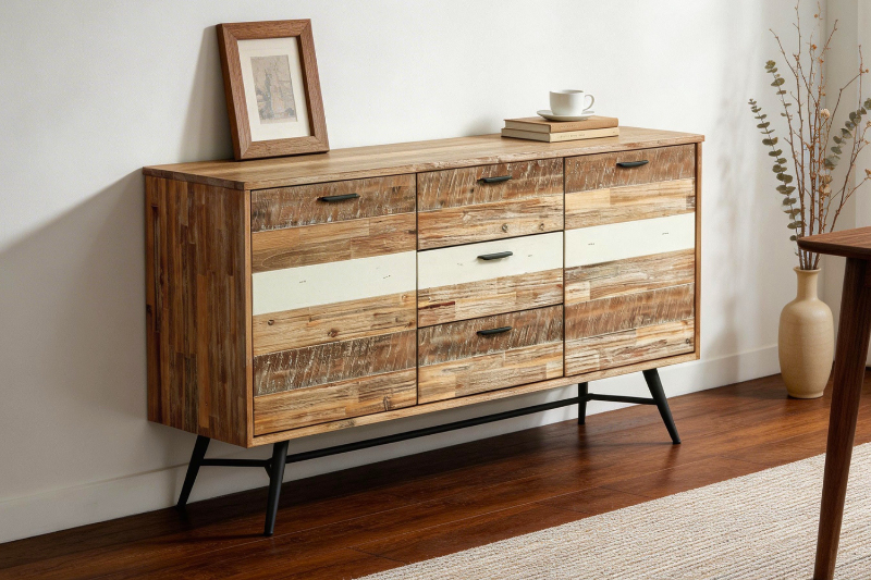 Picture of LEAMAN Acacia Wood Sideboard