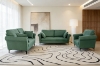 Picture of LUMA Fabric Sofa Range (Green) - Armchair + Loveseat + Sofa Set