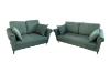 Picture of LUMA Fabric Sofa Range (Green) - Armchair + Loveseat + Sofa Set