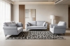 Picture of LUMA Fabric Sofa Range (Grey) -  Armchair + Loveseat + Sofa Set