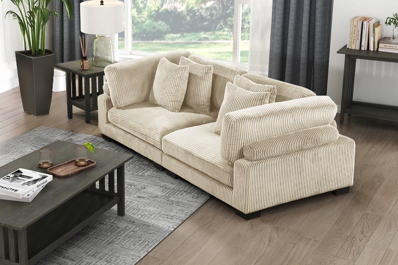 Picture of VIANNA Sectional Modular Sofa Range (Beige) - 2PC Big Combo Set