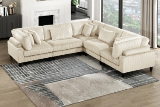 Picture of VIANNA Sectional Modular Sofa Range (Beige) - 5PC Big Combo Set