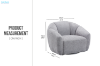Picture of AURO 360° Swivel Armchair/Sofa Chair