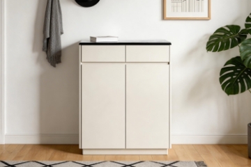 Picture of VALOR 31.5" 2-Door 2-Drawer Engineered Stone Top Shoe Cabinet