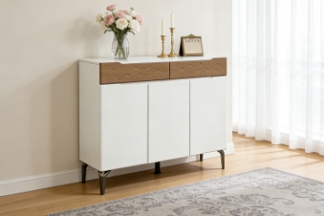 Picture of JAMIE 39.5" 3-Door 2-Drawer Shoe Cabinet
