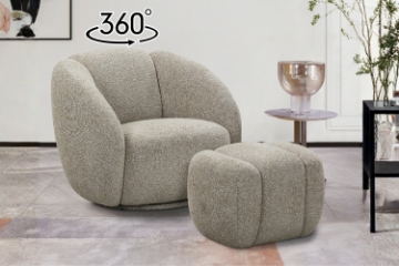 Picture of EMERY 360° Swivel Chair with Ottoman