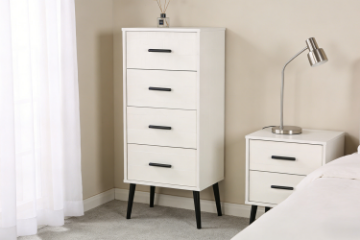 Picture of PARIS 4DRW SLIM CHEST *SOLID PINE