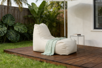 Picture of BLISSBEAN Outdoor Bean Bag Oval Lounger XL (Beige)