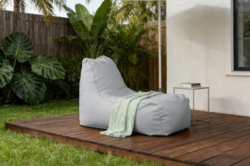 Picture of BLISSBEAN Outdoor Bean Bag Oval Lounger XL (Grey)