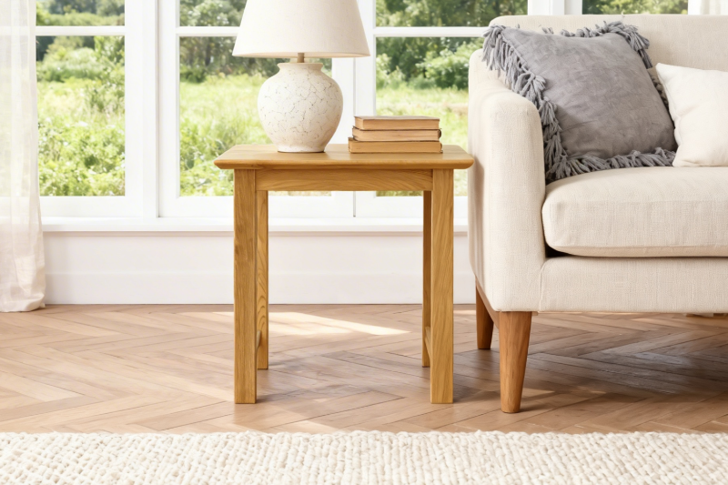 Picture of NEWLAND Solid Oak Large Lamp Table/ Side Table