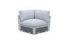 Picture of SPLENDOR Feather-Filled Fabric Corner Sofa (Grey)