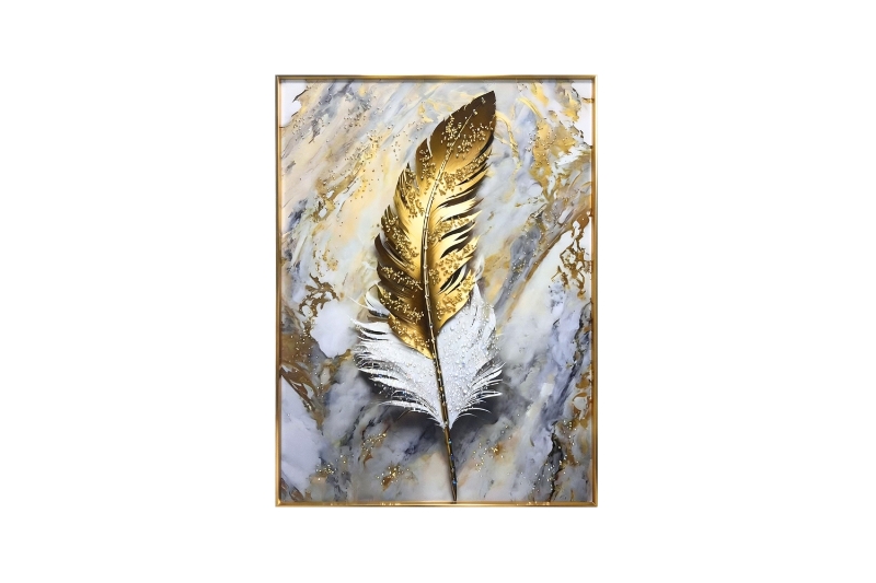 Picture of 357-007 Decorative Wall Art with Golden Frame (19.5"×27.5")