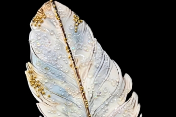 Picture of 357-014 Decorative Wall Art with Golden Frame (15.5"x23.5")