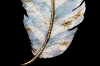 Picture of 357-014 Decorative Wall Art with Golden Frame (15.5"x23.5") - White Feather