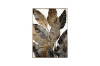 Picture of 357-016 Decorative Wall Art with Golden Frame (19.5"x27.5") - Leaves