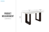 Picture of EDWYN 68" Marble Top Counter Height Table