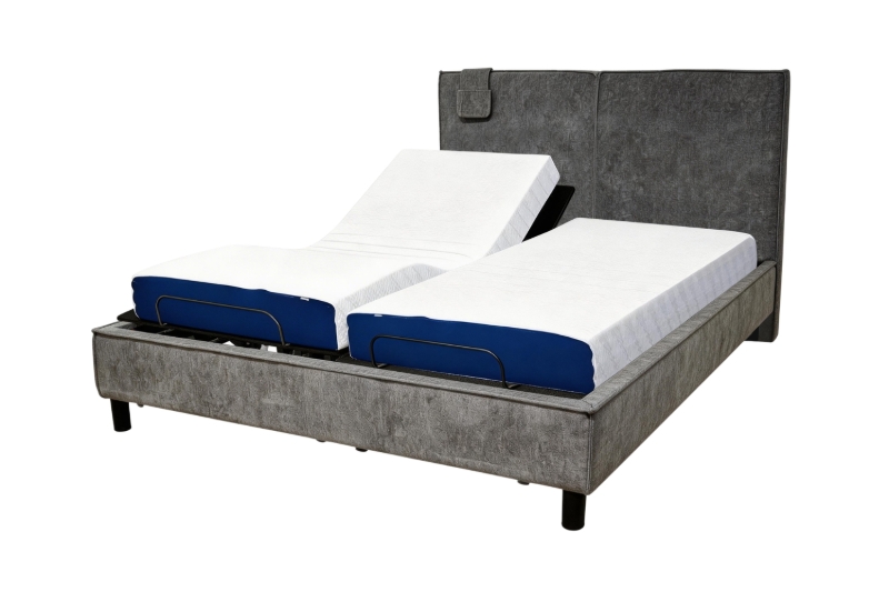 Picture of MOTIONFLEXI Electric Adjustable Bed Frame & Base with Memory Foam Mattress Set in Twin XL/Queen/Split Eastern King Size
