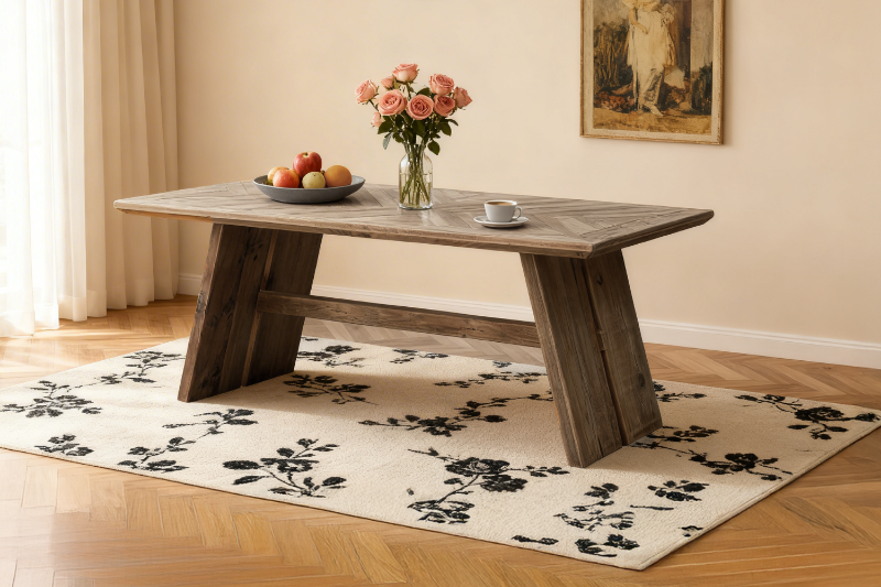 Picture of BLOX 71" 100% Reclaimed Pine Wood Dining Table
