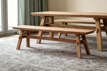 Picture of SHEETA 100% Reclaimed Pine Wood Dining Bench (70.8" x 13.7")