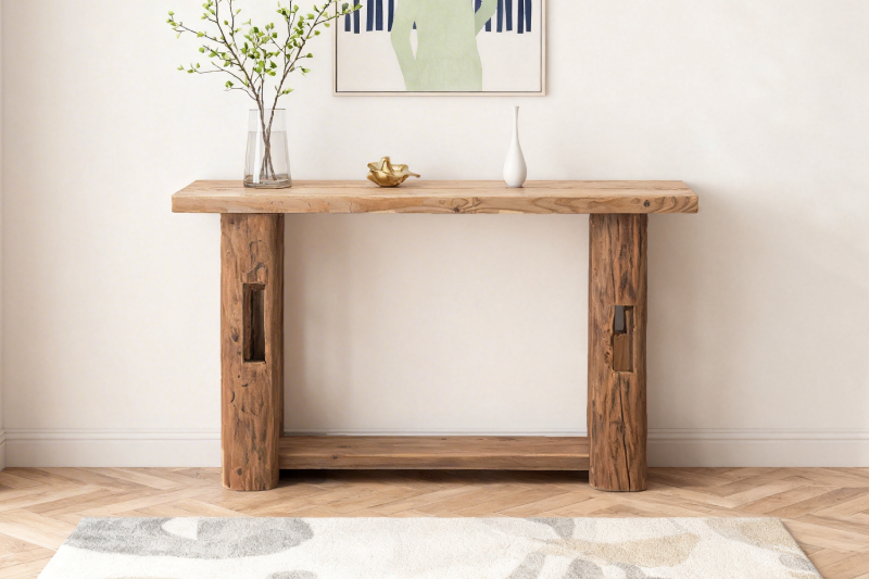Picture of HOMER 100% Reclaimed Pine Wood Console Table (55" x 30")