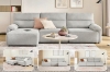 Picture of LUNOX Power Reclining Sectional Sofa/Slide out Sofa Bed with USB Type-C Ports (Light Grey)