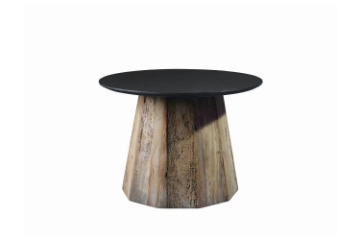 Picture of BETA D23.6" Round Reclaimed Pine Wood Side Table