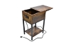 Picture of FOEGE 1-Drawer Side Table with Power Outlet and USB Charger